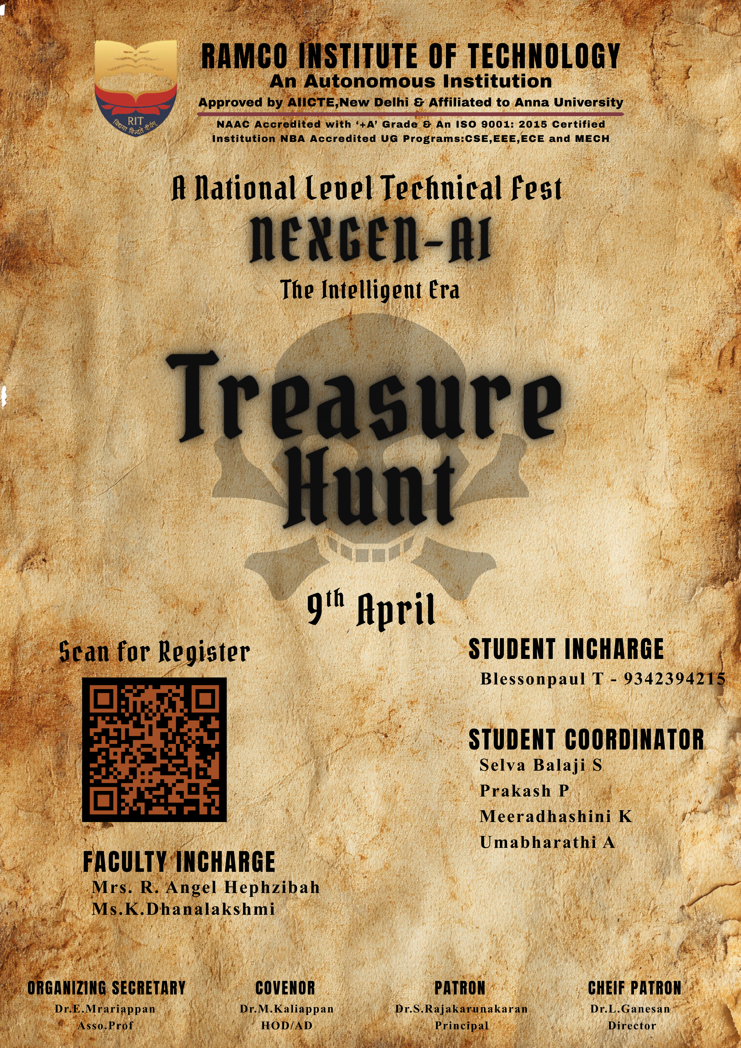 Treasure Hunt event poster design