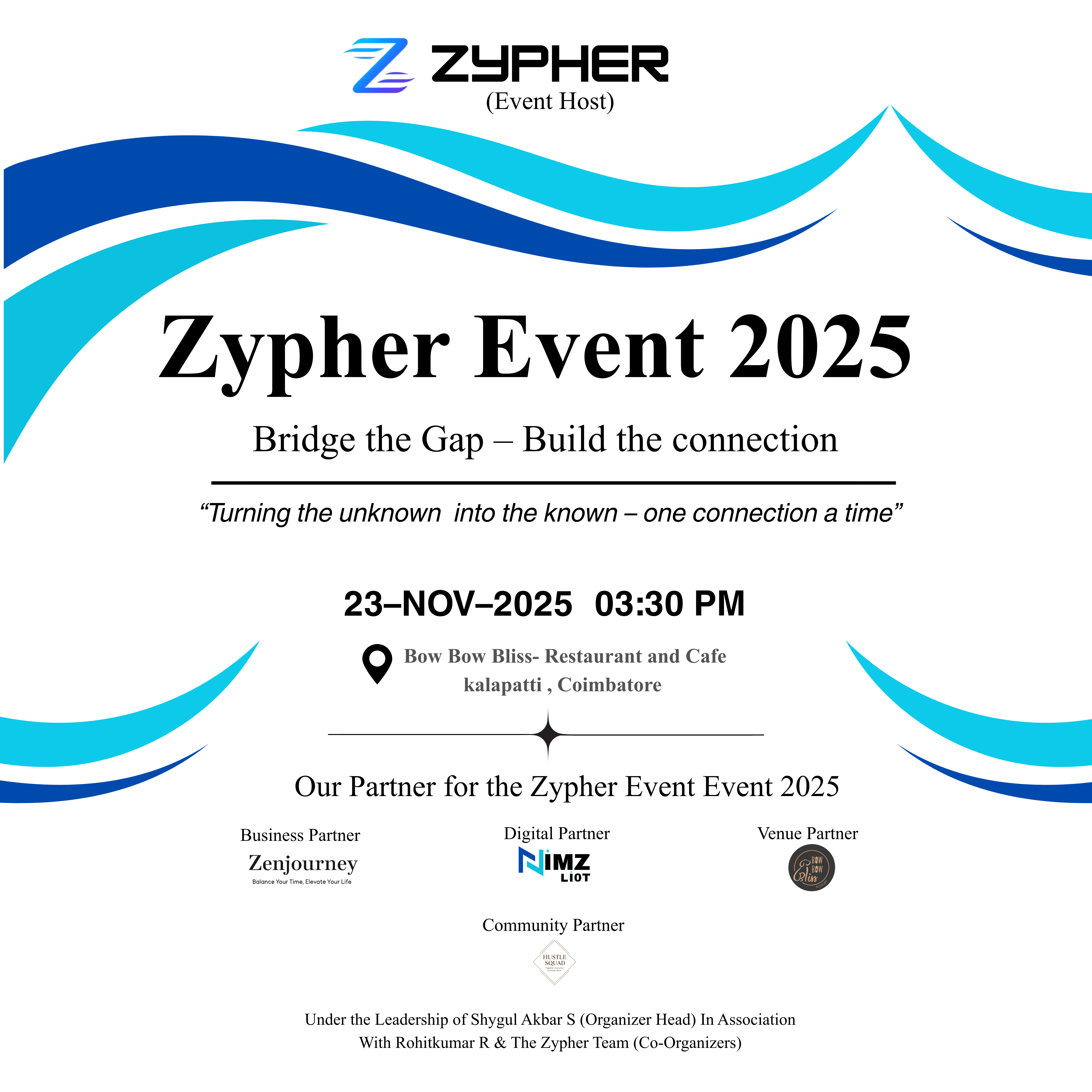 Zypher Event 2025 event poster design